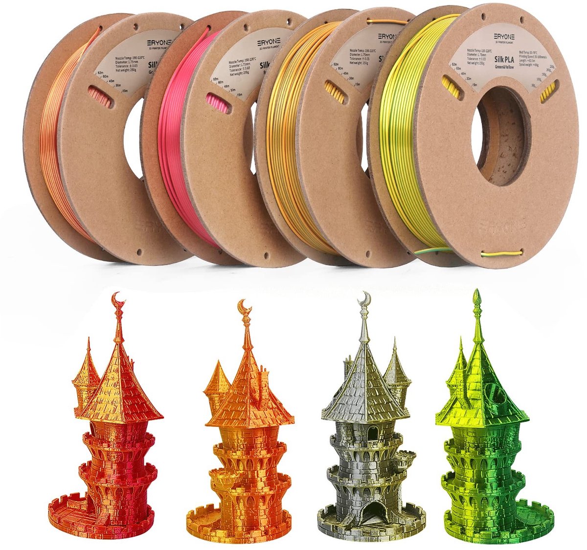 SolidKeus - 3D Printer PLA Filament Set in Meerdere Kleuren