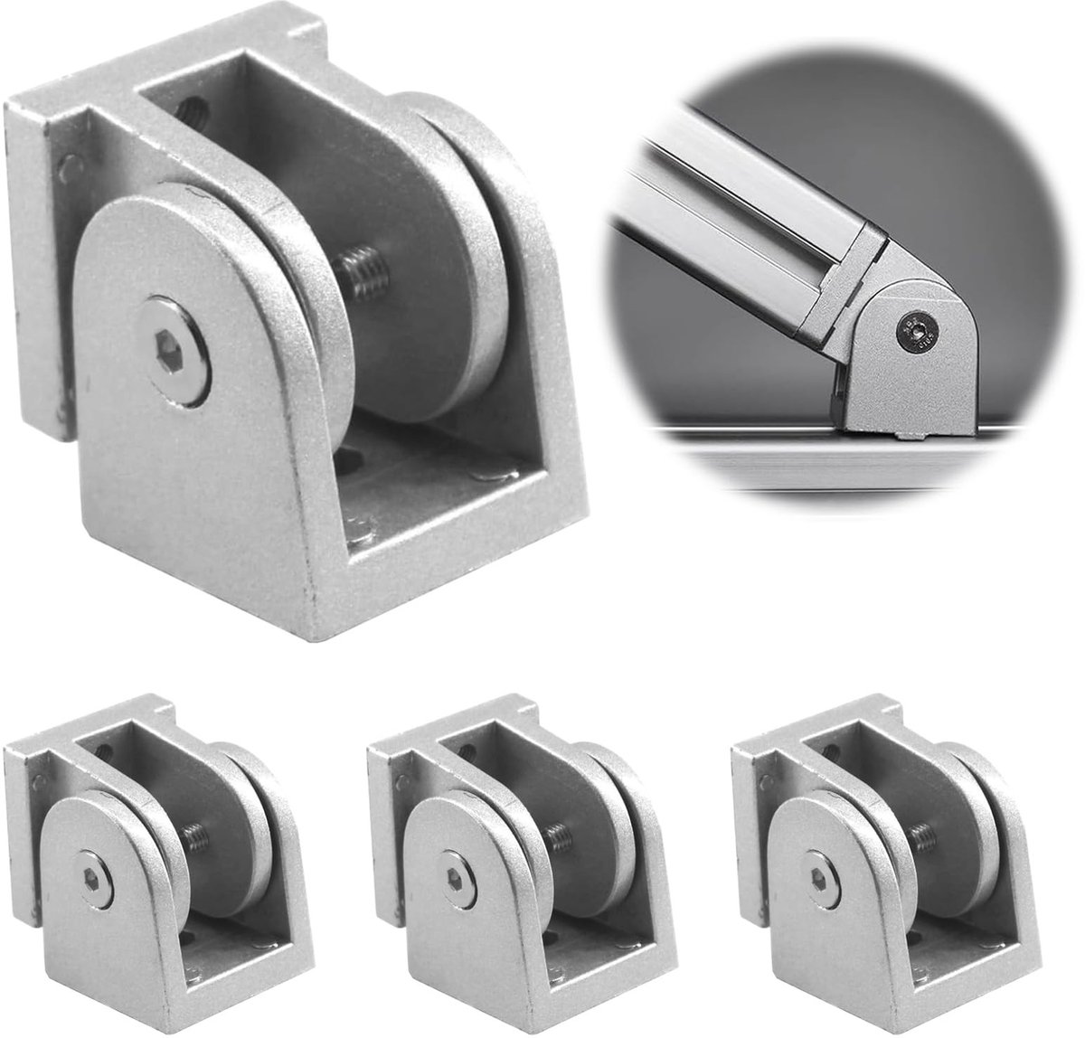 SolidKeus - Pivot Hinge Set voor Aluminium Profiel 4040