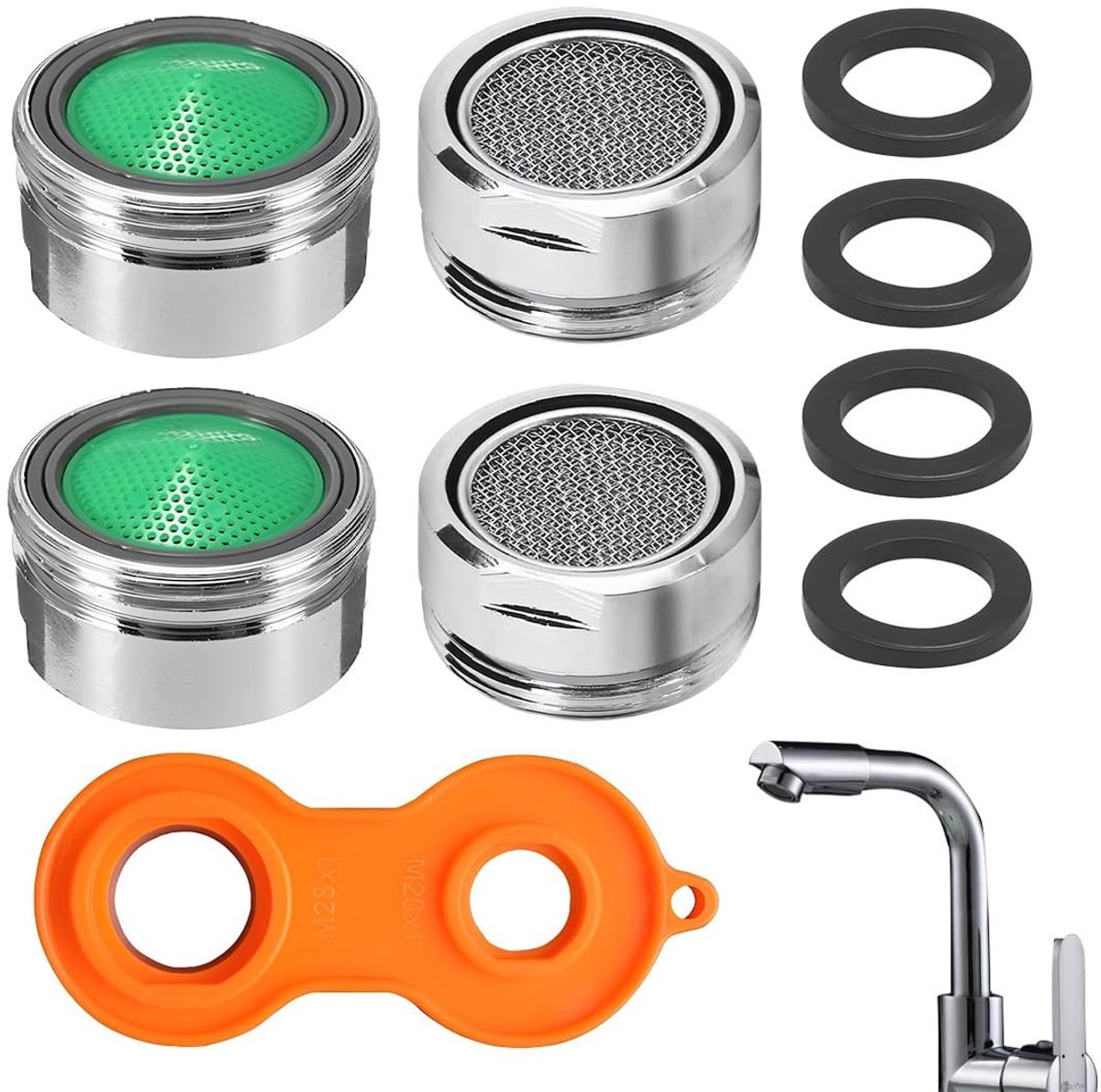 SolidKeus - Waterbesparende Tap Perlators voor Keuken en Badkamer