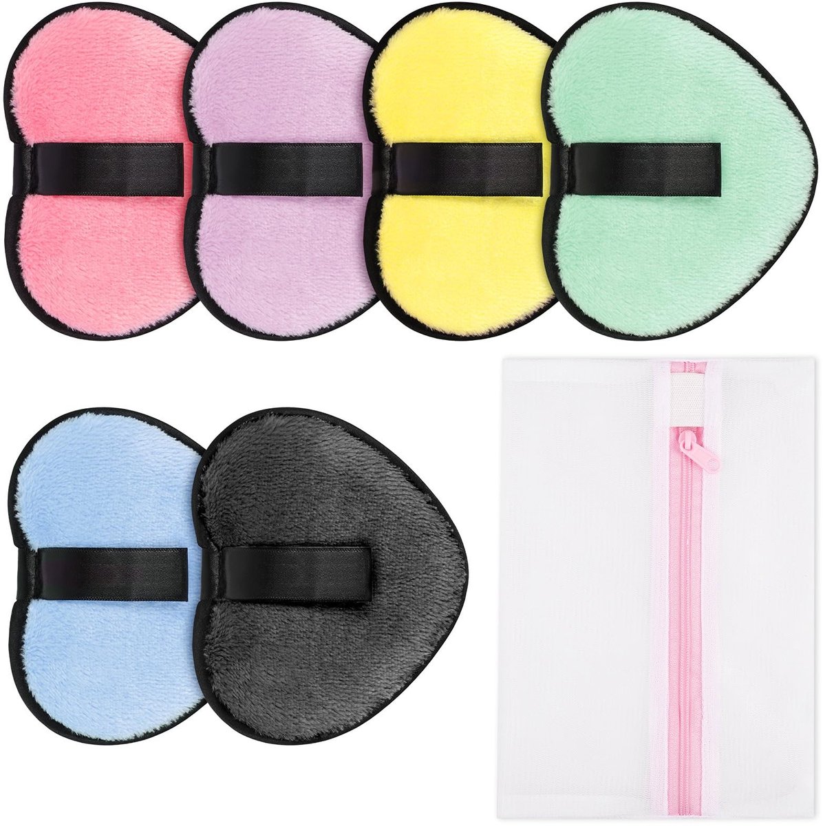 SolidKeus - Herbruikbare Make-up Verwijder Pads Set van 6 Stuks