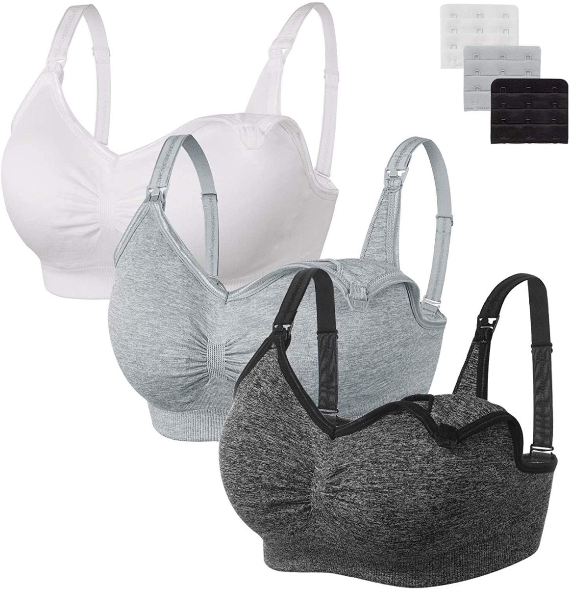 SolidKeus - 3-Pack Draadloze Borstvoedingsbeha's voor Moeders