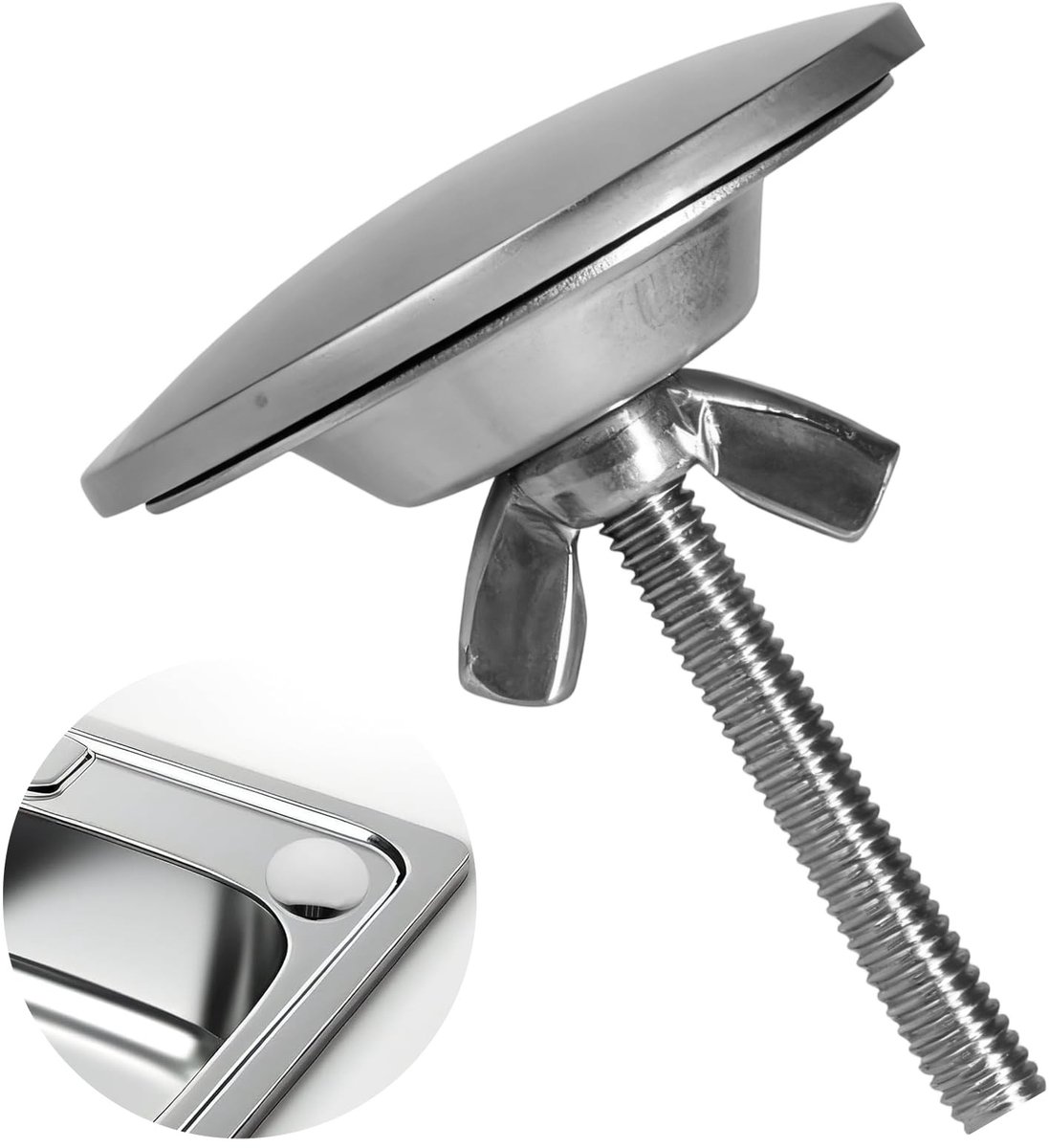SolidKeus - RVS Tapgatstopper voor Keuken en Badkamer