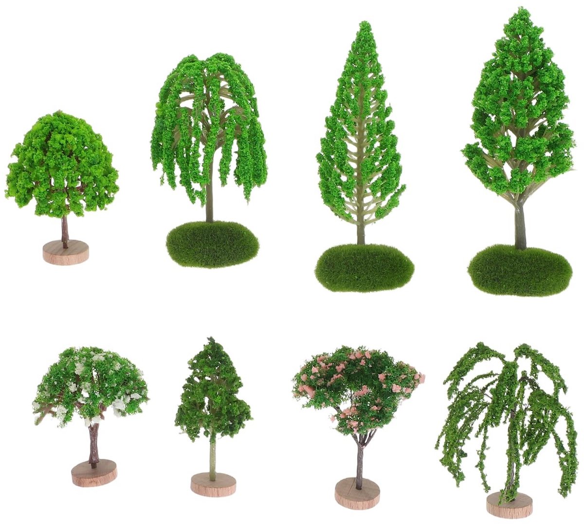 SolidKeus - 8 Stuks Miniatuur Bomen voor DIY Landschapsdecoratie