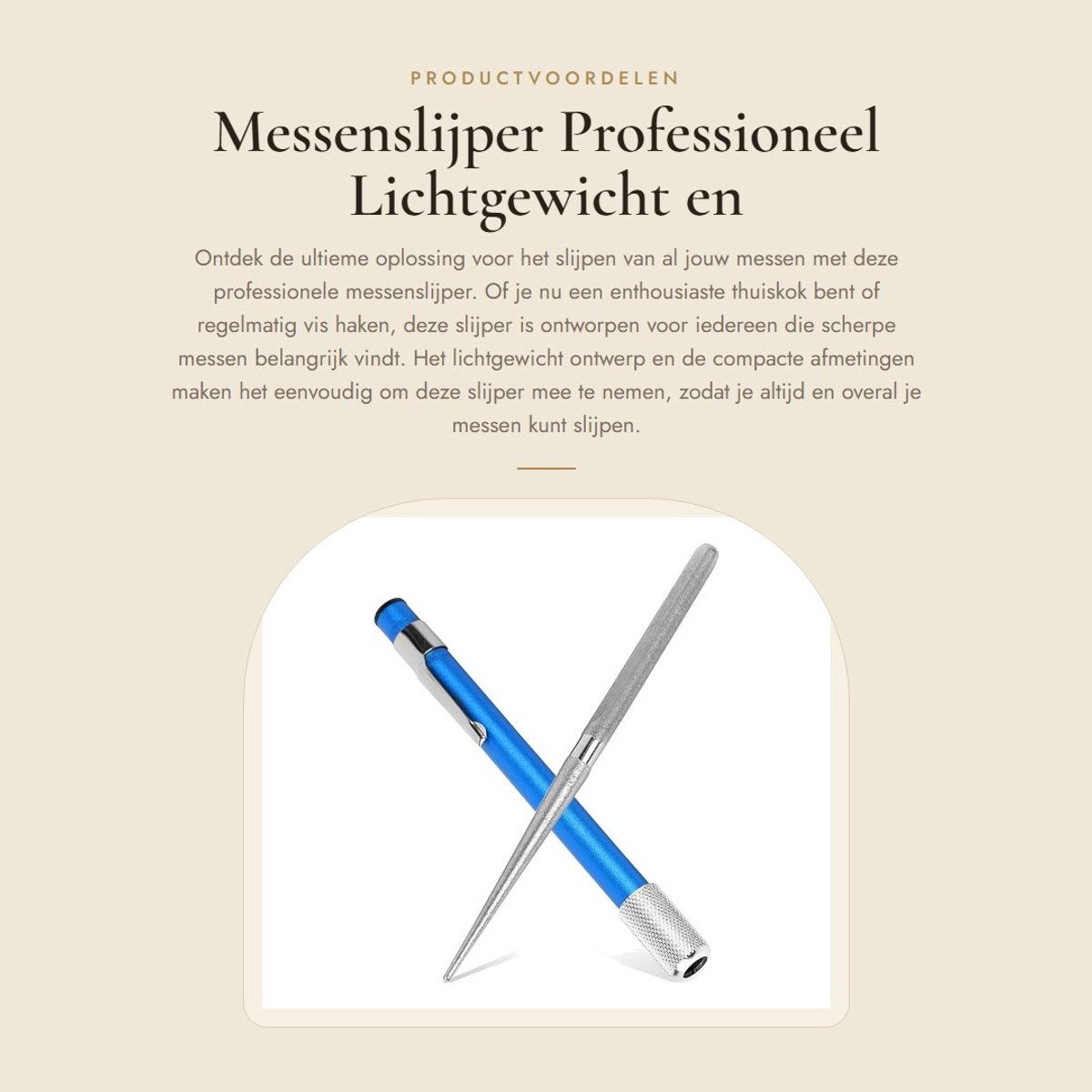 Dailygoods- Messenslijper Lichtgewicht - Aanzetstaal - Tweezijdige Slijper - Geschikt voor Keukenmessen/Zakmessen - Fijne Korrel - Aluminium Behuizing