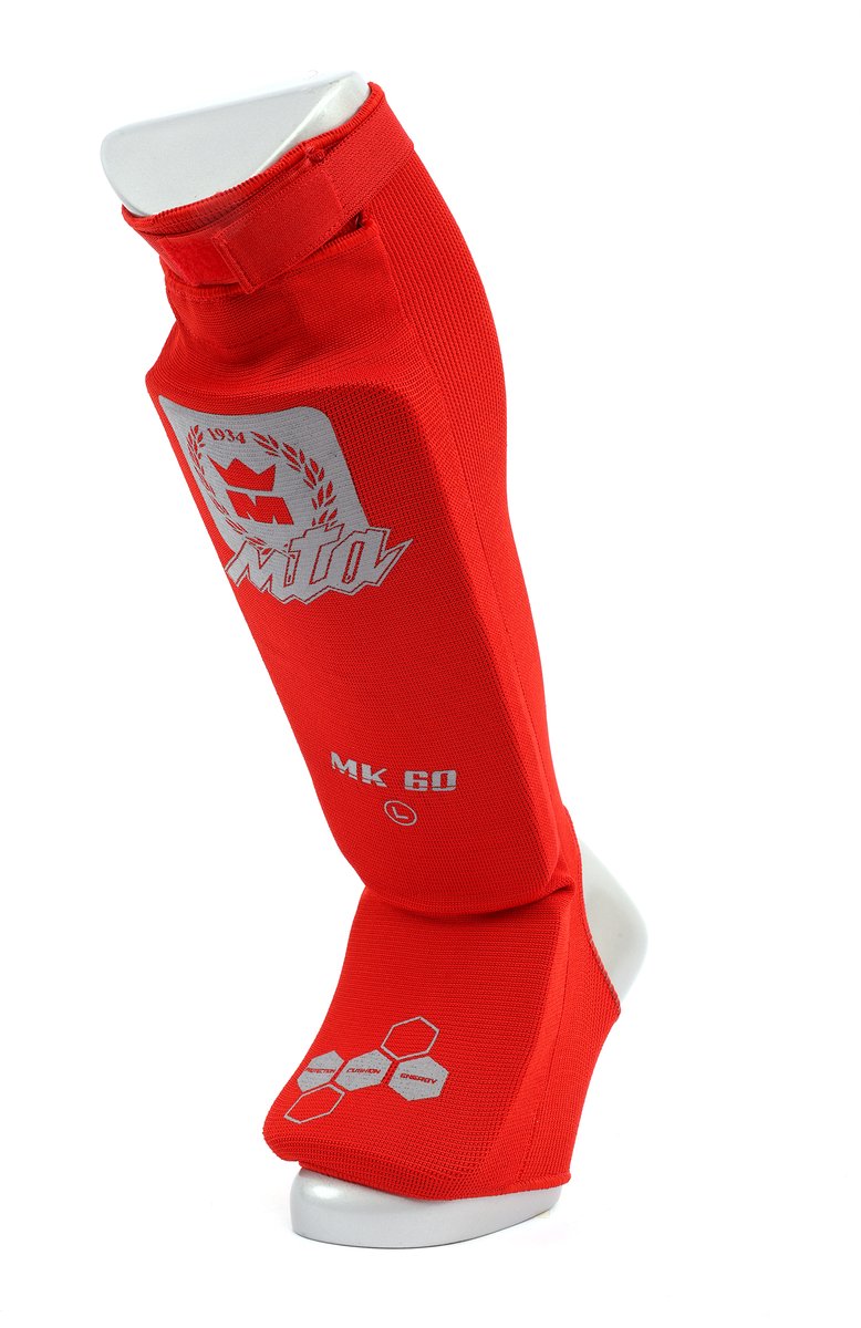 Katoenen kickboks/fulcontact scheen/beenbeschermers Montana MK 60
