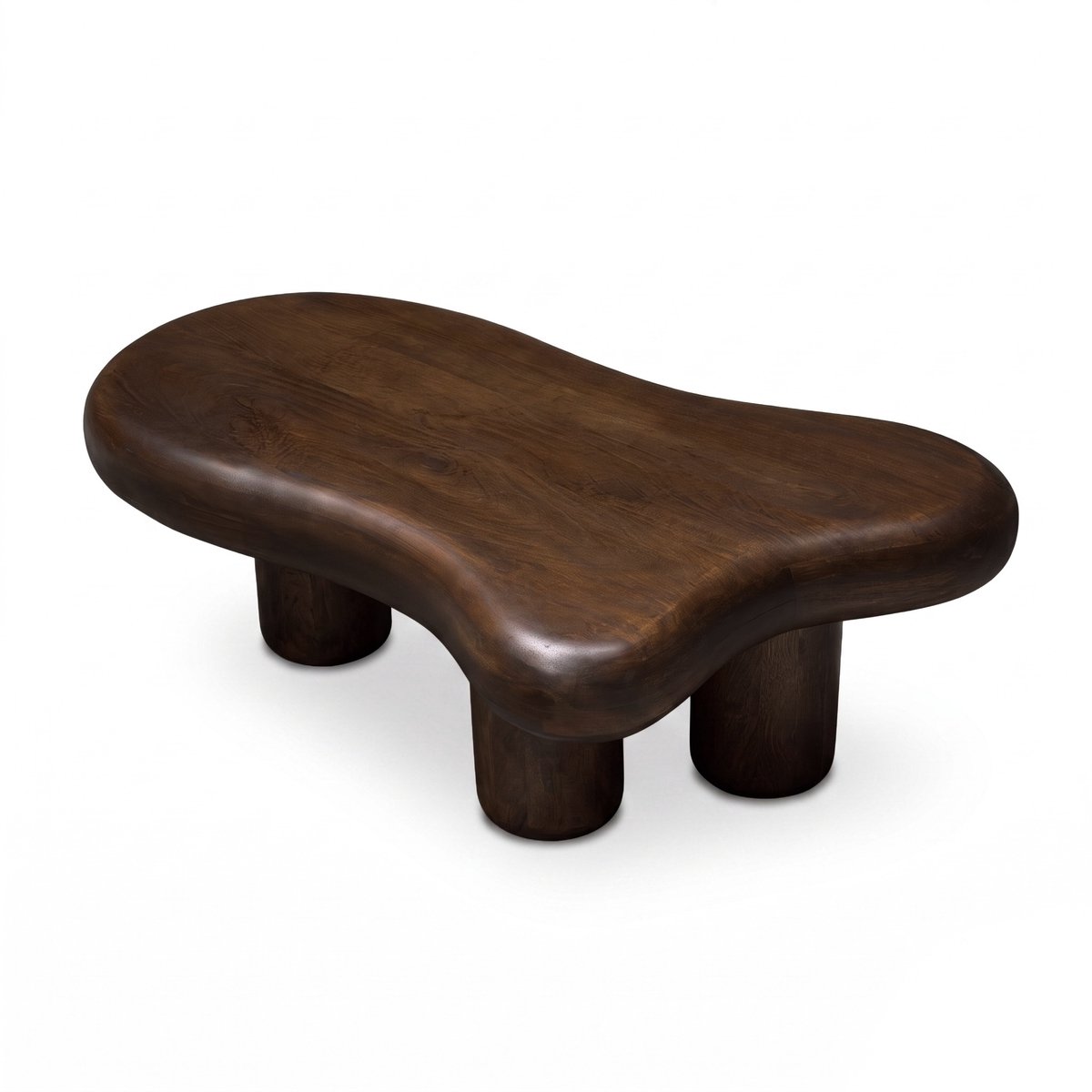 Salontafel Budde - Mangohout Walnootbruin - Organisch Japandi Design