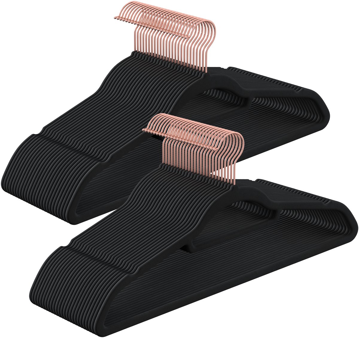 SONGMICS - Kledinghangers - Fluweel - Set van 30 - Antislip - 360° Draaibare Haak - Ruimtebesparend