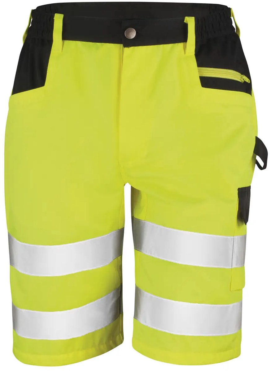 Regatta Safety Cargo Shorts RT328 - Fluorescent Yellow - 3XL