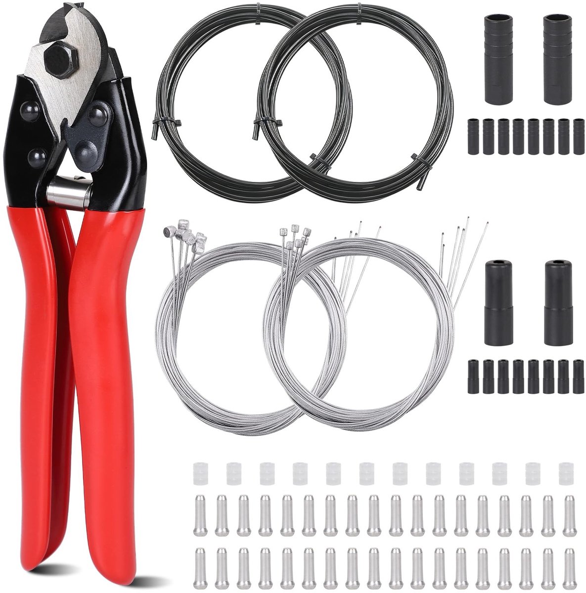 Dailygoods - 83-delige Fietsremkabelset met Klemmen