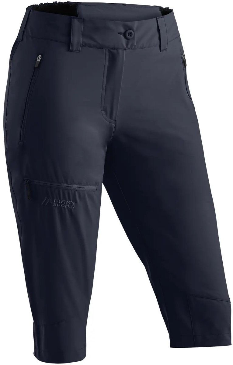 3/4 wandelbroek dames Maier Sports Lulaka Capri Loop Blauw