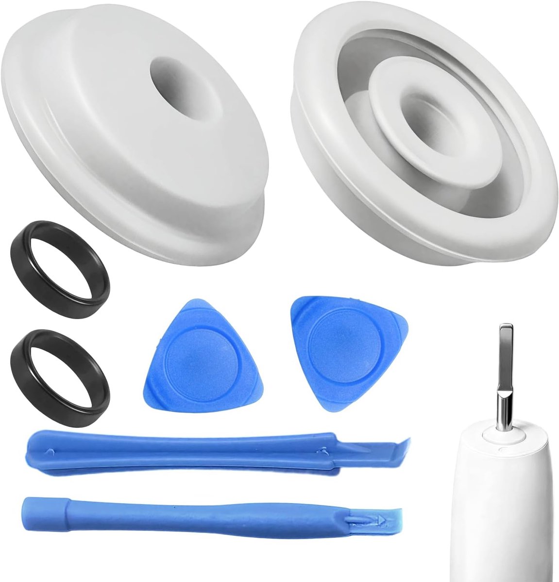 SnelShoppen - 2 Waterdichte Afdichtingen voor Elektrische Tandenborstels, Reserveonderdeel, Reparatieset met Gereedschap voor HX93XX, HX67XX, HX99XX,