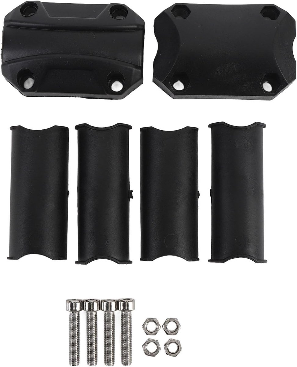 Schokabsorberende Motorbumper Blok Crash Bar Bescherming Set voor 22mm, 25mm en 28mm Bumpers met Decoratieve Elementen