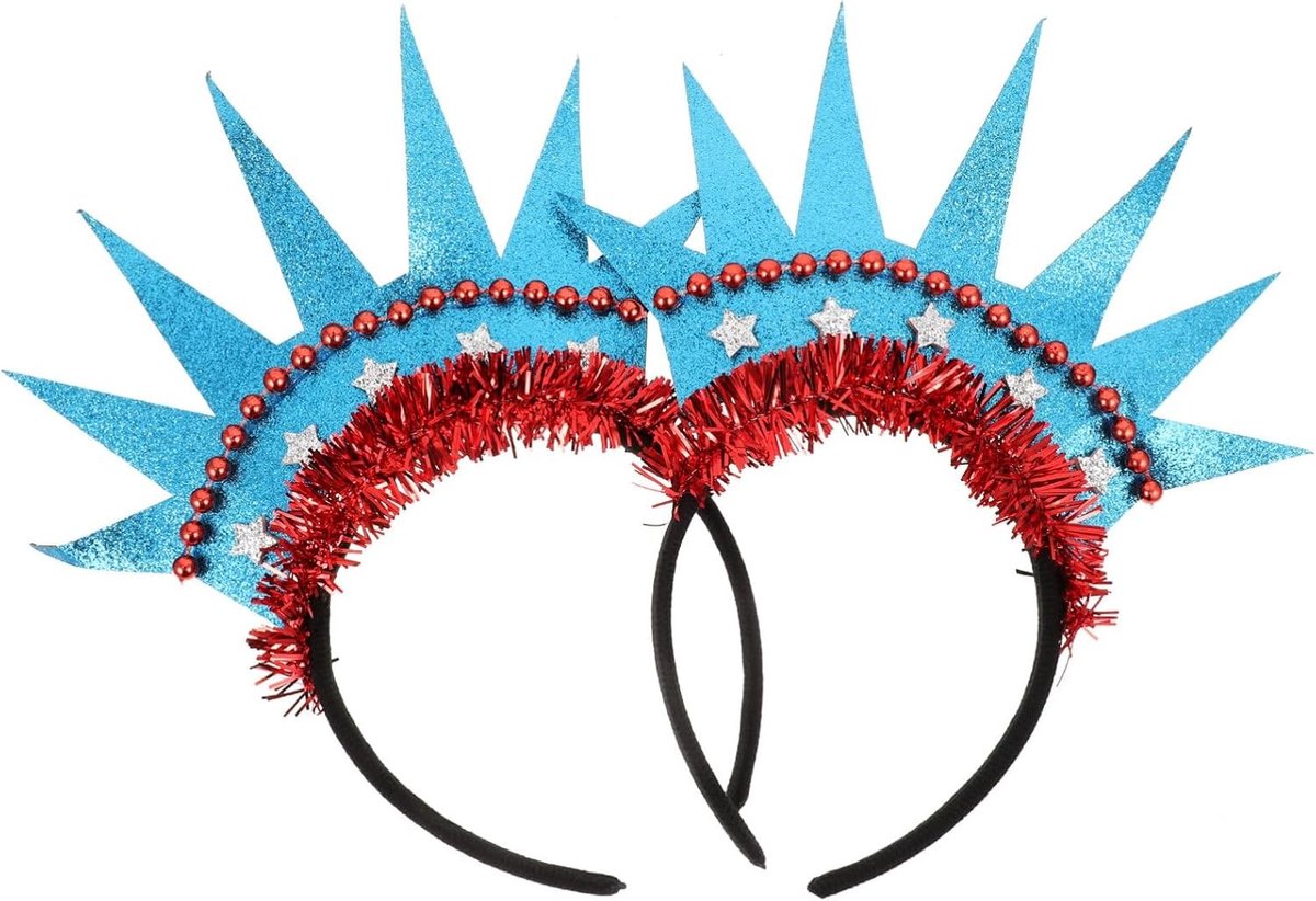 Hoofdband met kroon van de Vrijheidsbeeld voor kostuumaccessoires, Halloween, verjaardagen en cosplay evenementen