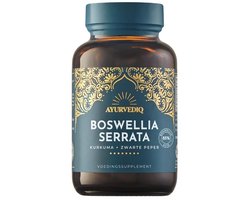 Boswellia Serrata Capsules met Bio Organic Kurkuma & Zwarte Peper Extract Frankincense Wierook Extract Veganistisch Ayurvediq Wellness 60 stuks