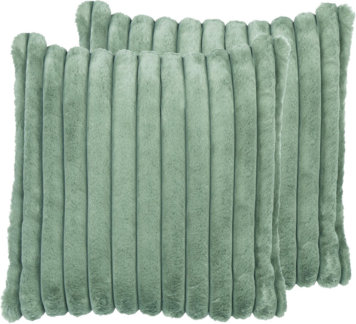 Beliani RAKYA - Sierkussen set van 2 - Groen - Polyester