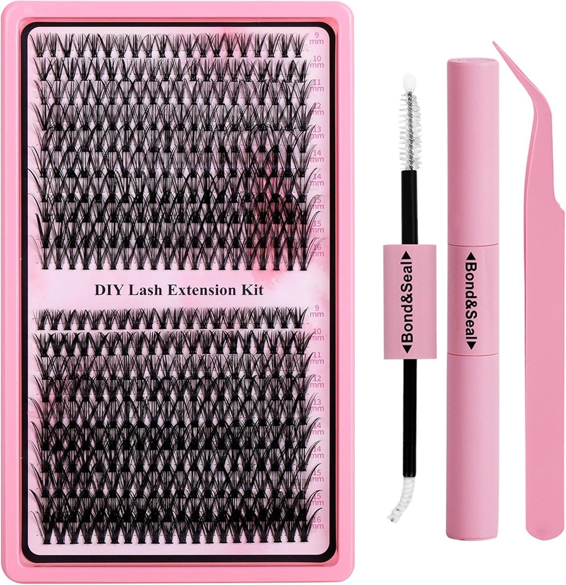 SnelShoppen - 3D Wispy Lash Cluster Set - Zelfklevende Wimperextensions - Ideaal voor Beginners - Natuurlijk Effect - 10-18mm - Hoogwaardige PBT vezel