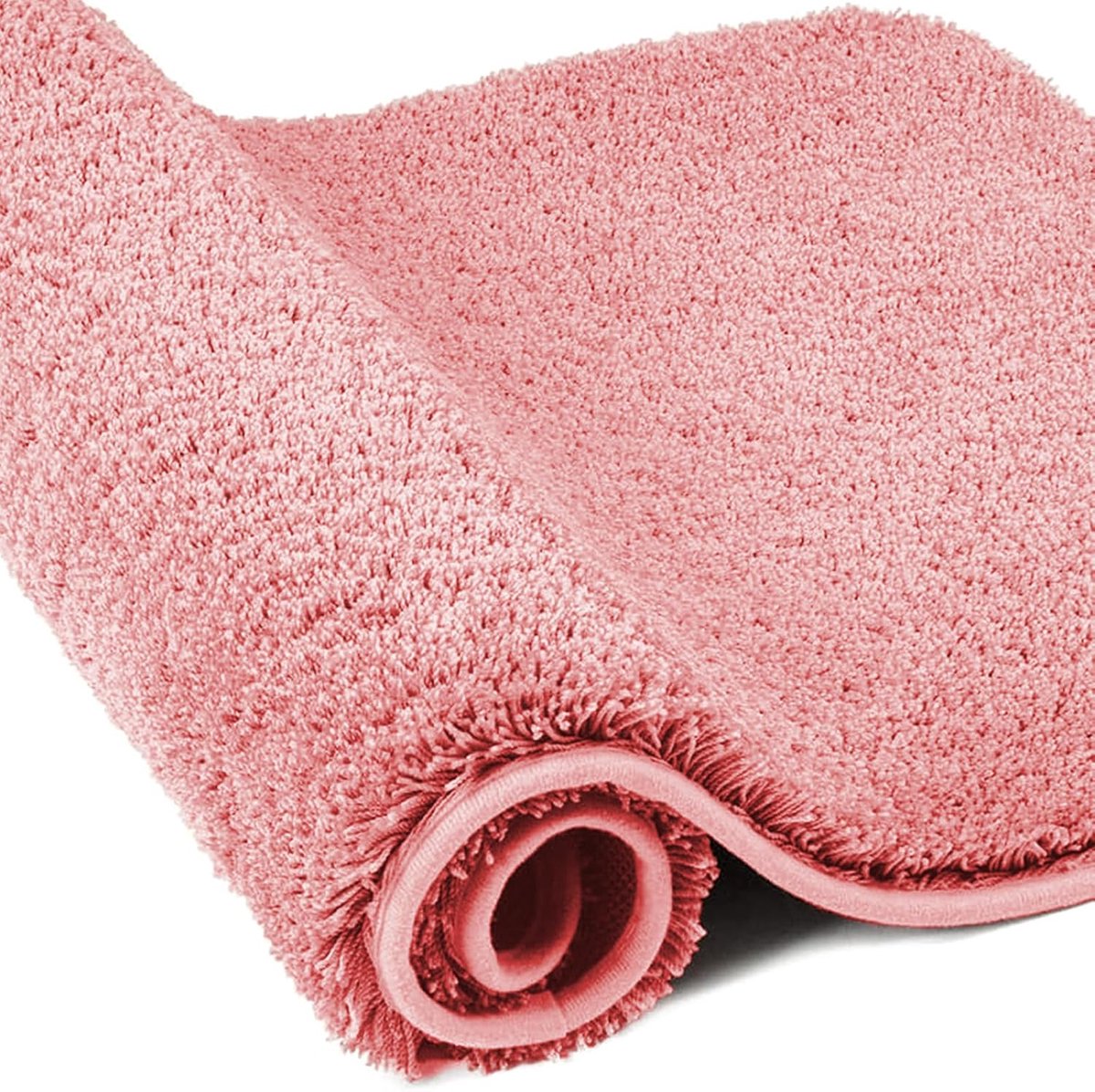 SnelShoppen - Microfiber Badmat - Super Dikke 2cm Absorberende Badkamer Tapijt 60x90cm - Luxe Roze Deurmat voor Badkamer of Keuken