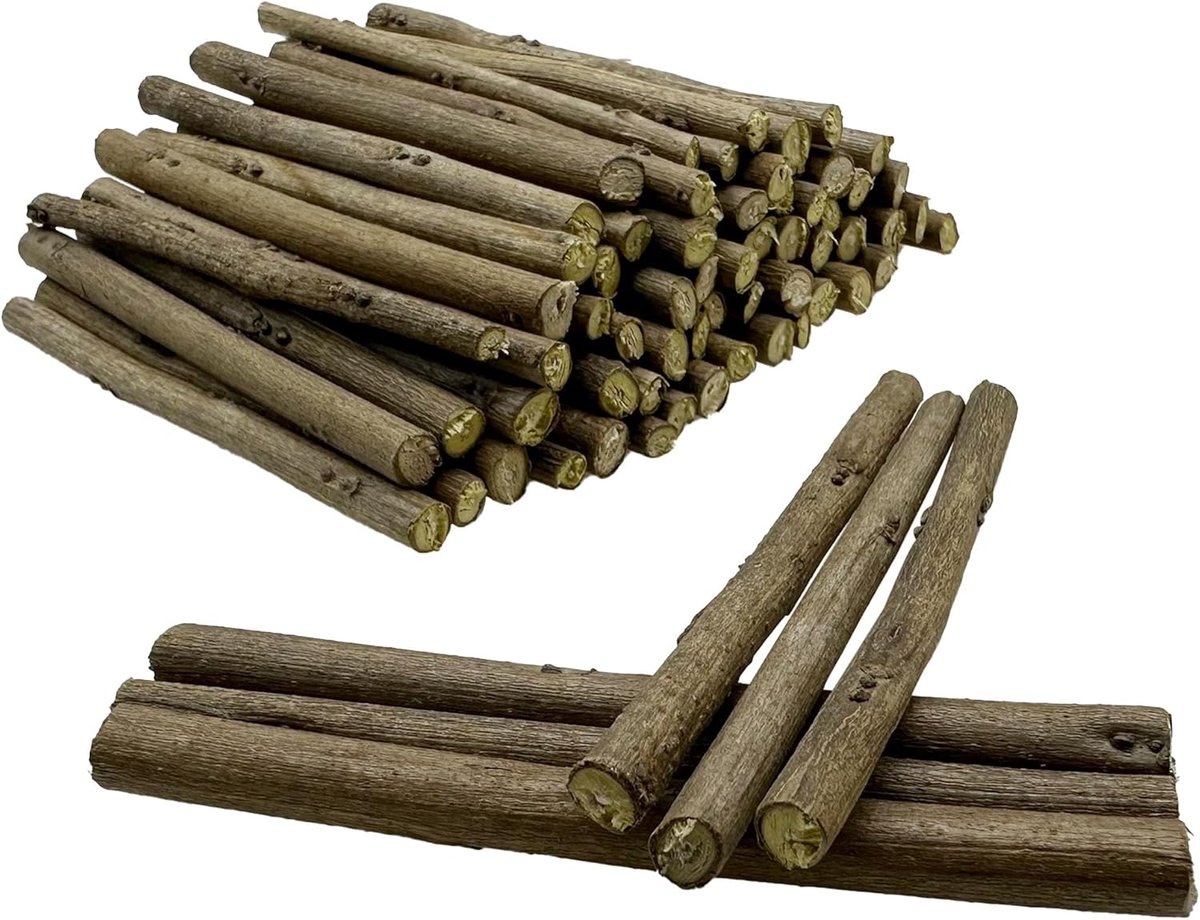 SnelShoppen - 120 Stuks Natuurlijke Houten Takken Rond 10 cm voor Kinderen, Log Cabin Decoratie, Eco-vriendelijk, Speelgoed, Creatief Knutselen, Houtk