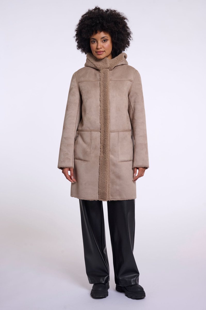 Rino & Pelle Jassen - Alina reversible coat - Bruin