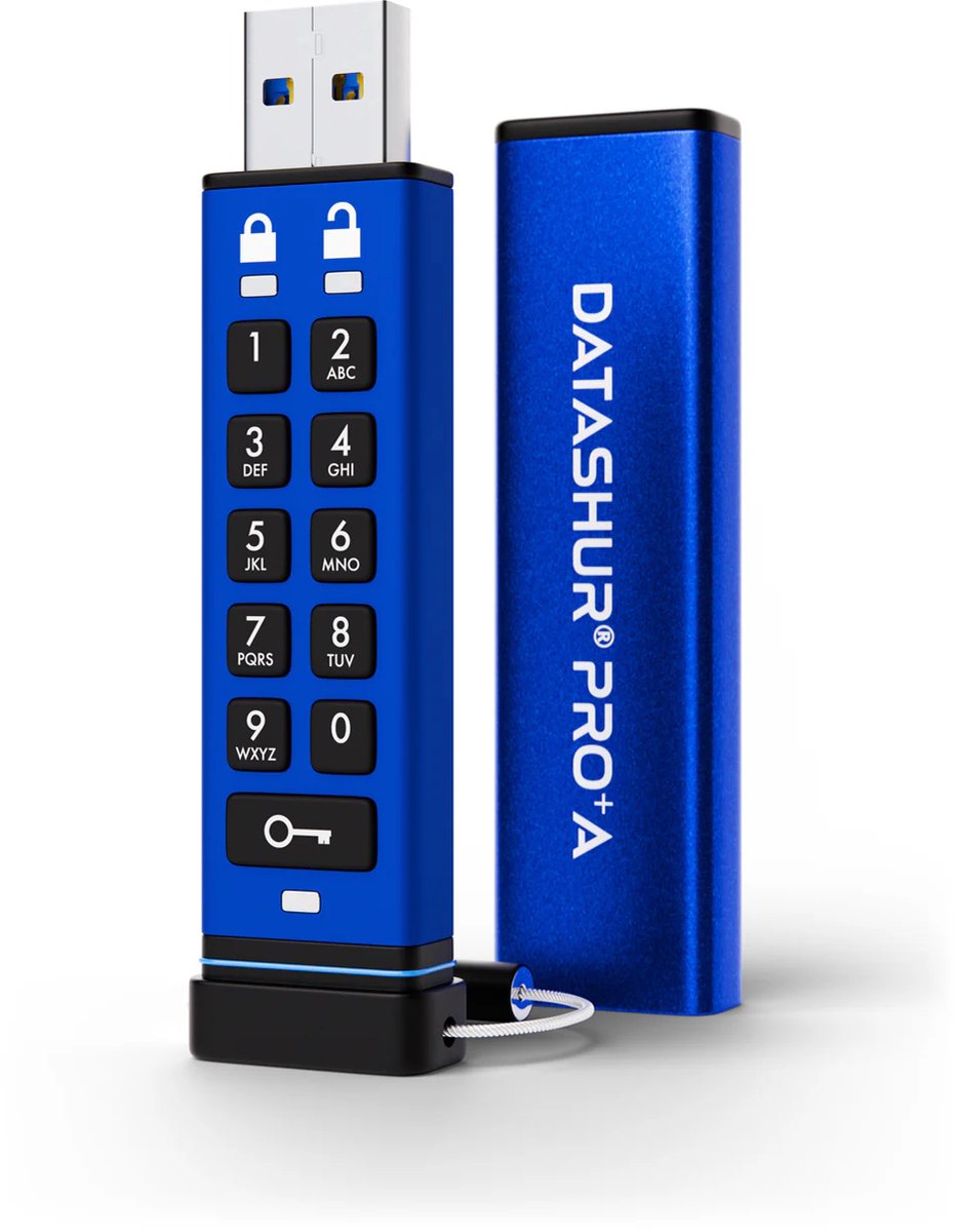 iStorage datAshur PRO+A - USB Stick - USB3.2 - 256-bit - 64GB – BeNeLux Edition