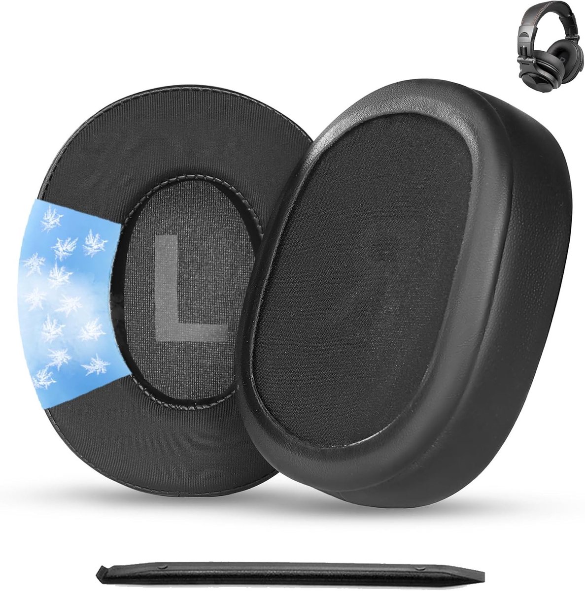 Vervangende oorkussens voor Over-Ear Hoofdtelefoons met Verkoelende Gel en Comfortabele Pasvorm