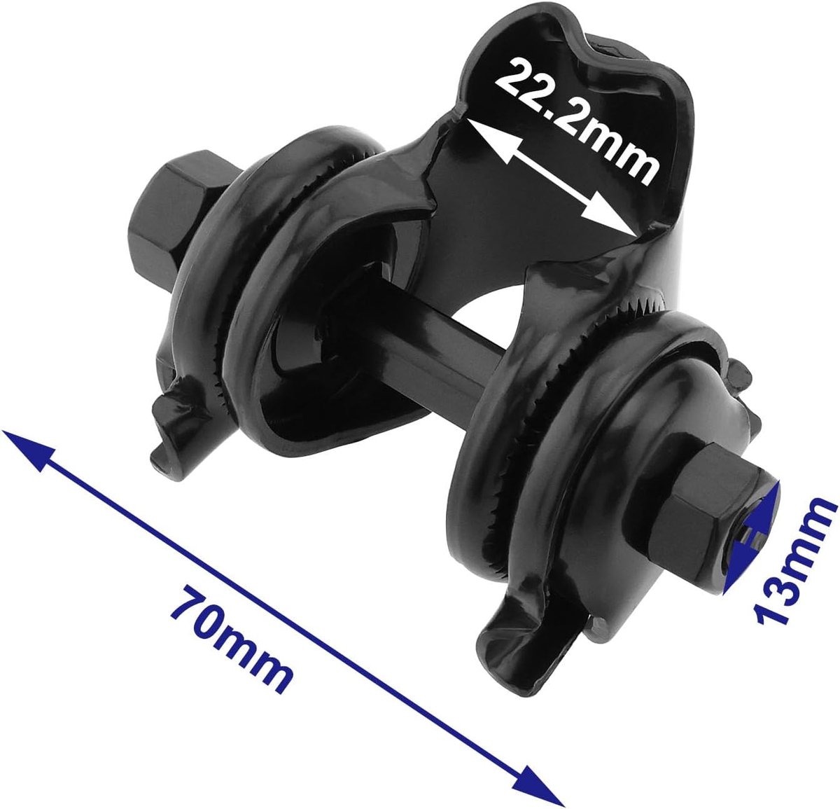SnelShoppen - 2x Fiets Zadelklem Metaal - Universele Zadel Clip voor Mountainbike en Racefiets 22mm - Duurzaam en Betrouwbaar