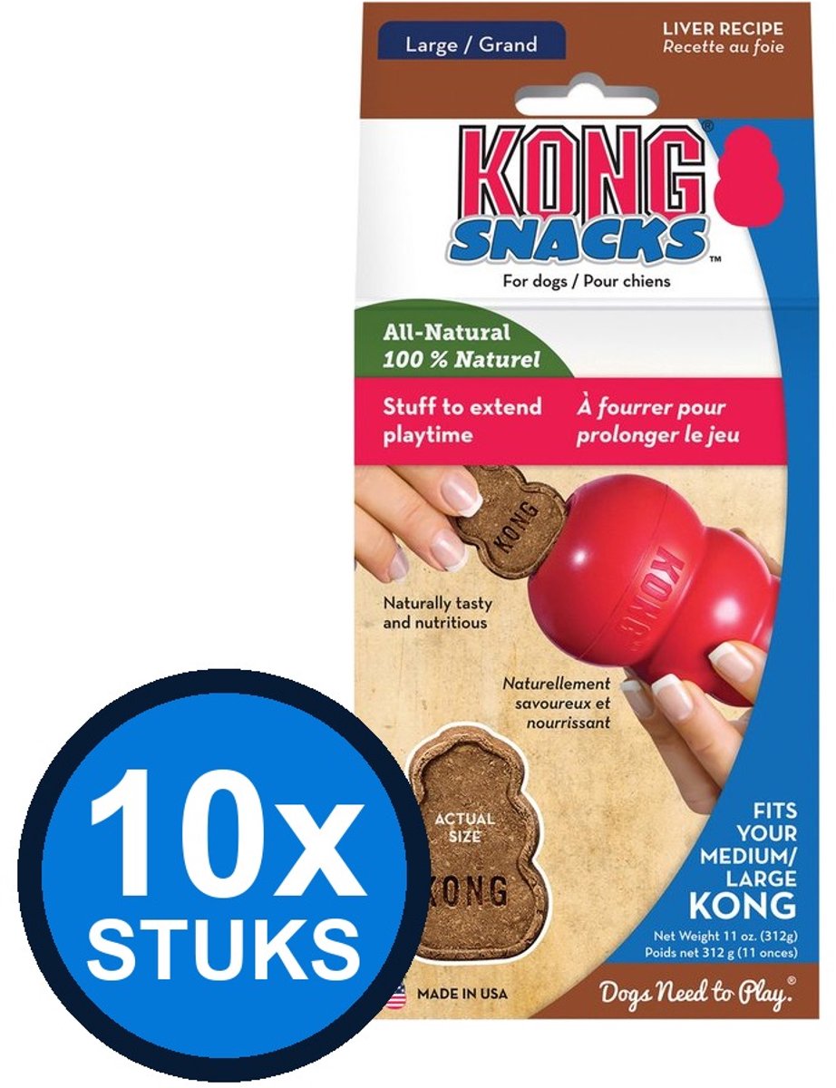 10x Kong - Snacks lever L 310gr