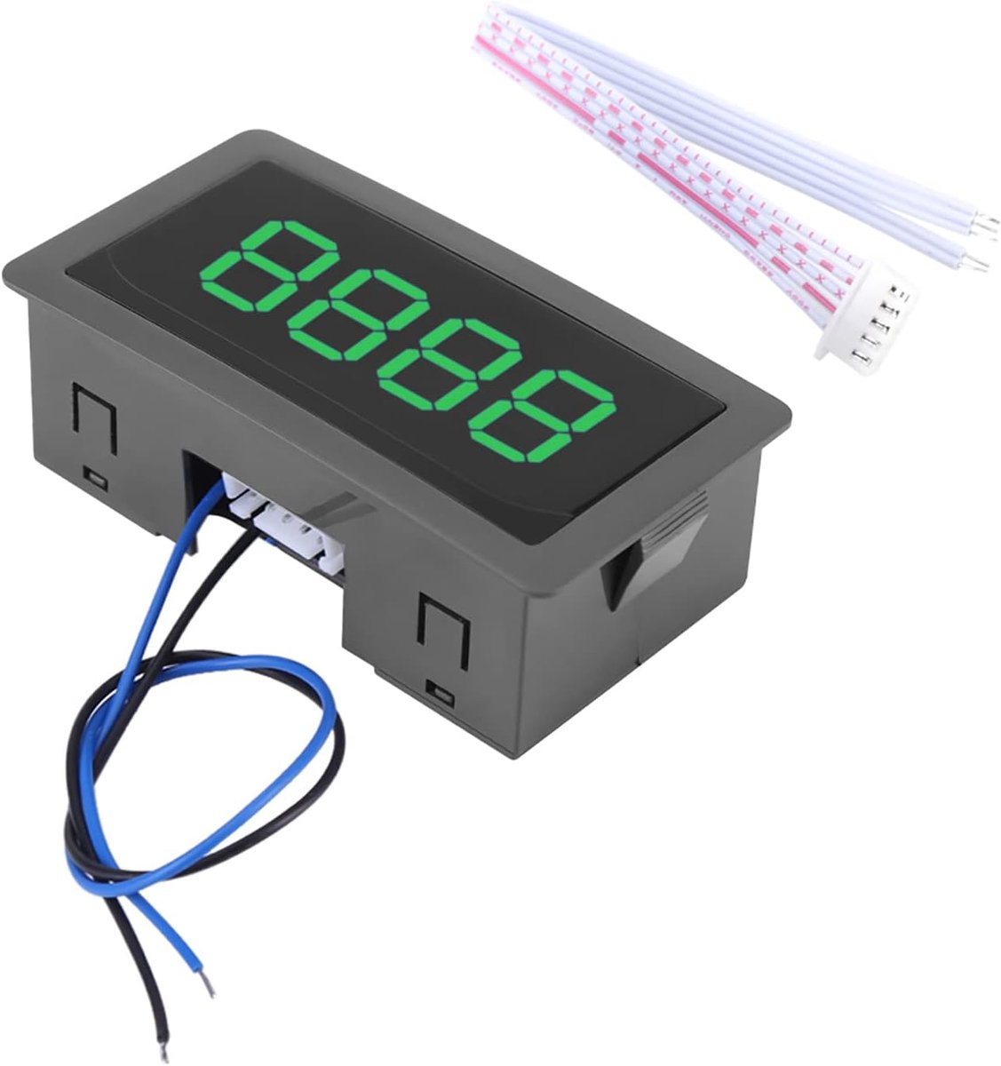 SnelShoppen - Digitale Teller met LED Display, 4 Cijfers 0 tot 9999, Automatische Plus Min Teller, Geschikt voor Tuin, Keuken en Projecten