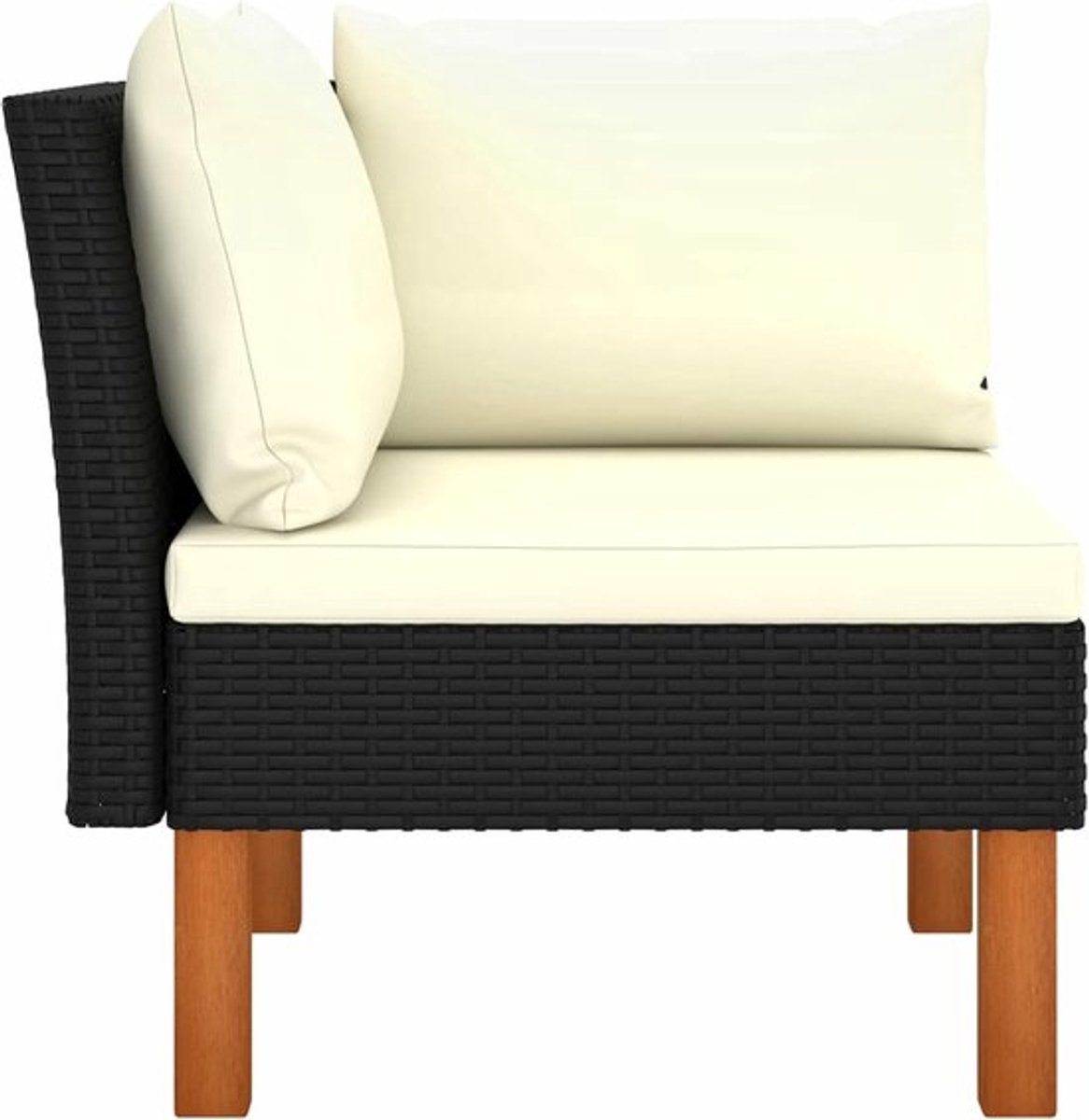 Hoeksalon – Hoekbank – Hoekzetel – Zitbank – Loungeset – Set Van 2 – PE Rattan En Eucalypt