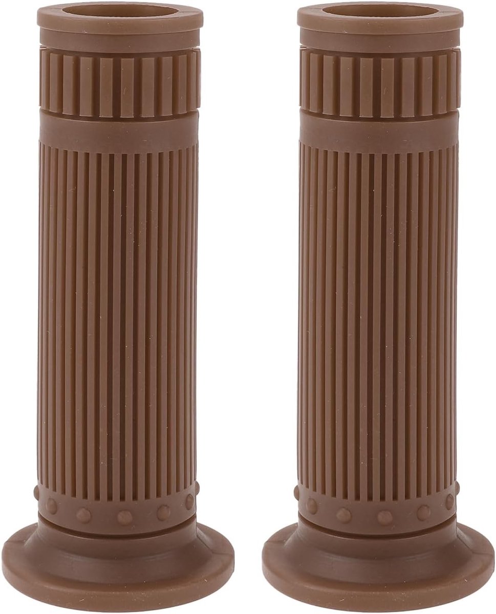 Universele Antislip Handgrepen voor Motorfiets en Scooter - 1 inch en 1.1 inch Stuur Grips in Lichtbruin - Comfort en Grip voor ATV en Fiets, 1 Paar