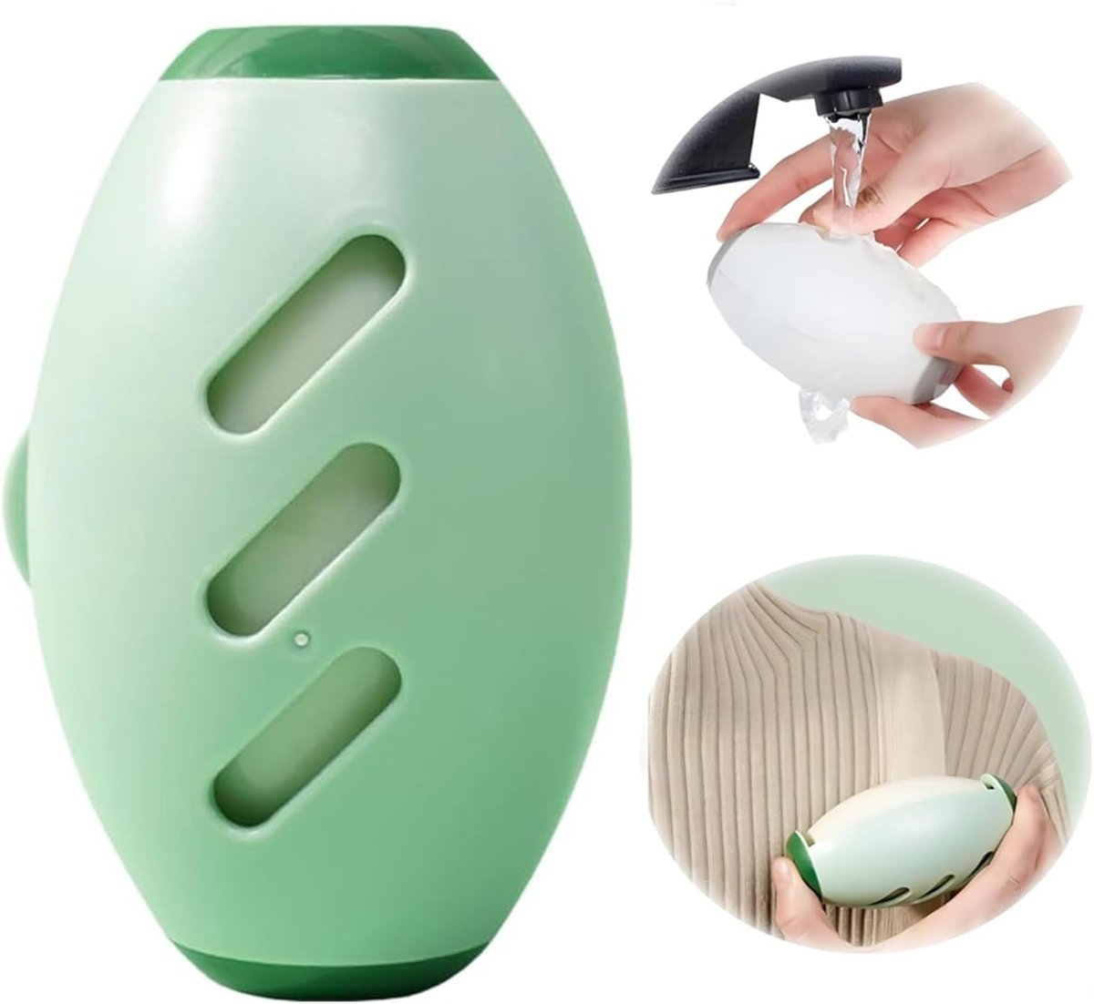 SnelShoppen - Herbruikbare Lint Roller, Wasbare Huisdier Haar Verwijderaar, Zelfklevende Rol, Draagbare Lint Roller voor Huisdieren (Groen)