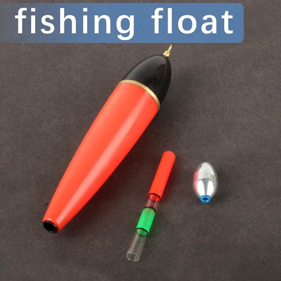 Vijfdelige set dobbers met vijftien stuks lood voor vissen, perfect voor snoek, baars en karper vissen accessoires — afbeelding 3