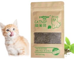 Kattenkruid Hoogwaardige Natuurlijke Snack - Kattenkruid Plant - Kattenspeelgoed - Catnip - Gedroogd - Voorzichtig Gedroogd - Kattenvoer