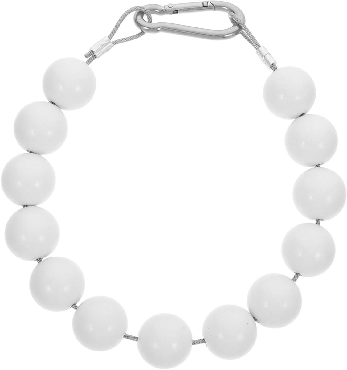 Vlaggenmast Accessoires - Ketting met touw - Vlaggenmast versieren - Verstelbaar in hoogte - 47 cm - Zwart