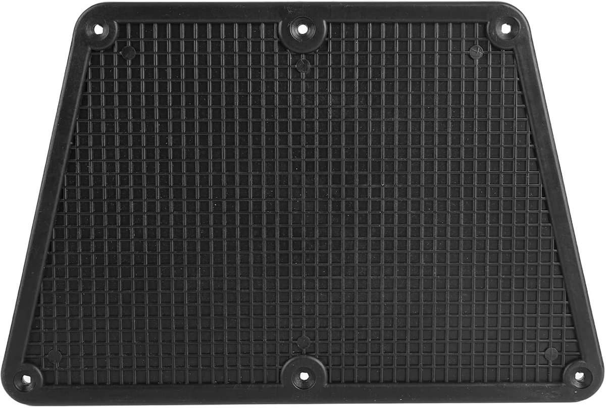 SnelShoppen - Plastic Mirror Outboard Plate Pad voor Inflatable Boot, Yacht, Kayak, Canoe en Visboot - Duurzaam en Waterproof Zwart