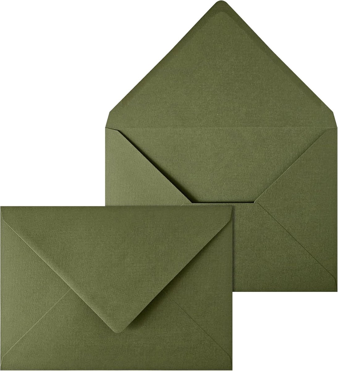 SnelShoppen - Netuno 20 Grote Enveloppen Khaki Vilt DIN C5 16.2 x 22.9 cm 140g Elegante Enveloppen A5 voor Uitnodigingen Bruiloft Kerst Verjaardagskaa