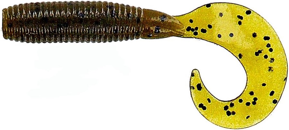 Zacht Vis Aas - Kunstaas Lures - Vissen Vangen - Staart Curling Actie - 20 Stuks 10cm - Groen Pompoen