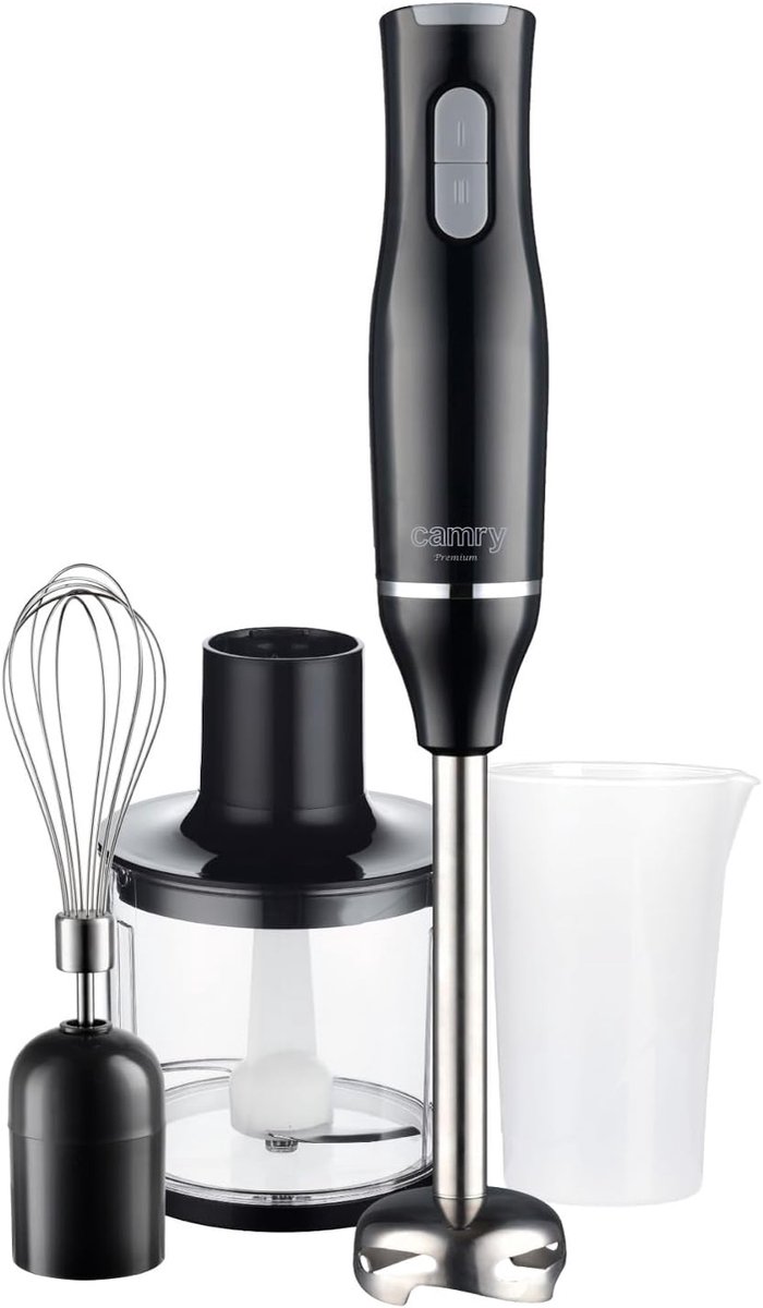 Staafmixer - Handmixer Blender - Keukenbereidingen Maken - Roestvrijstalen Messen - 800 Watt - Zwart