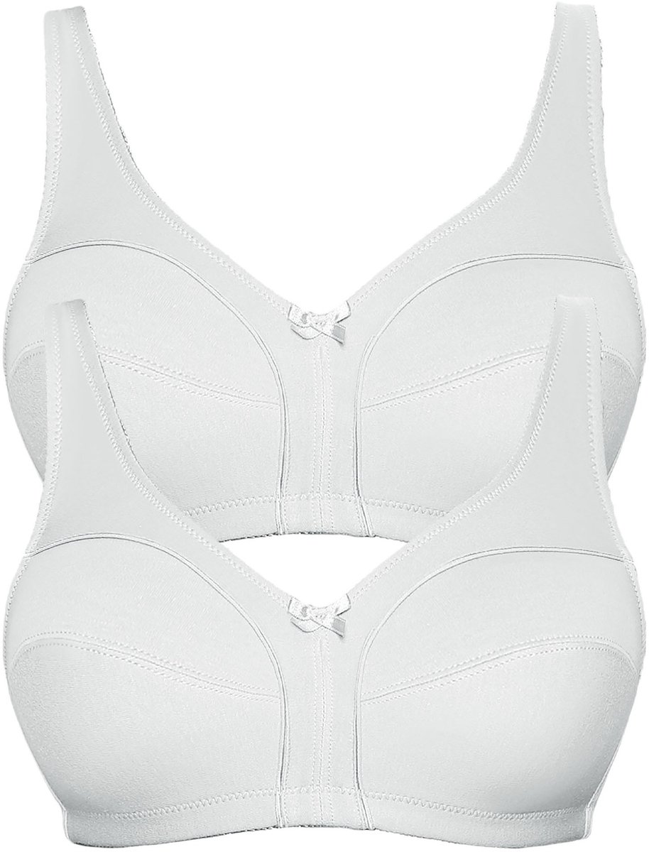 2-pack katoenen soft beha Basic