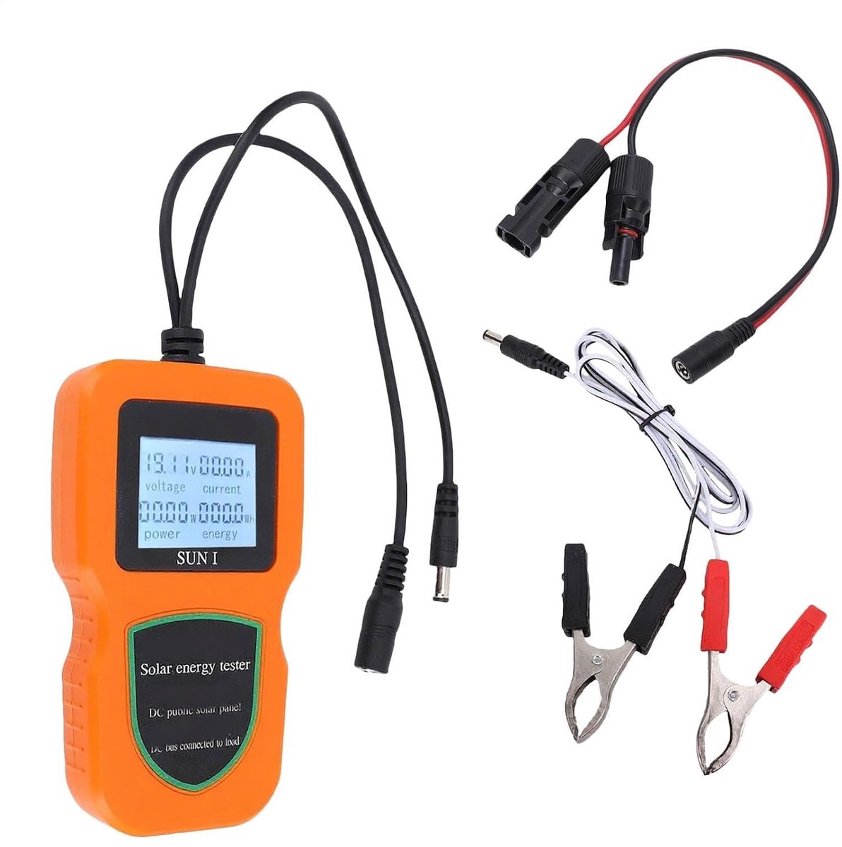 Zonnepaneeltester - Fotovoltaïsche Multimeter - Zonne-energie Meten - Snel Probleem Oplossen - 5W-500W - Oranje