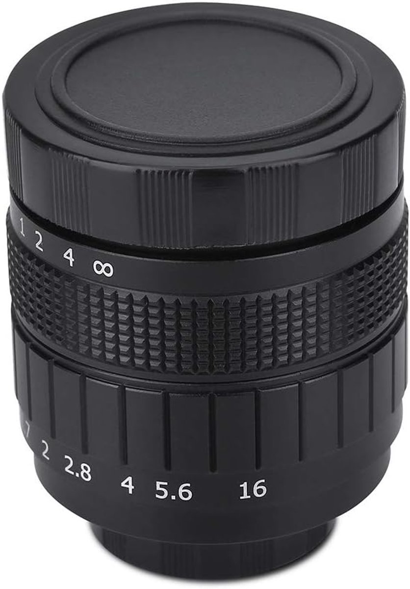 Metalen C Mount Lens - Camera objectief - Macro fotografie - Breed f/1.7 diafragma - 35mm Brandpuntsafstand - Zwart