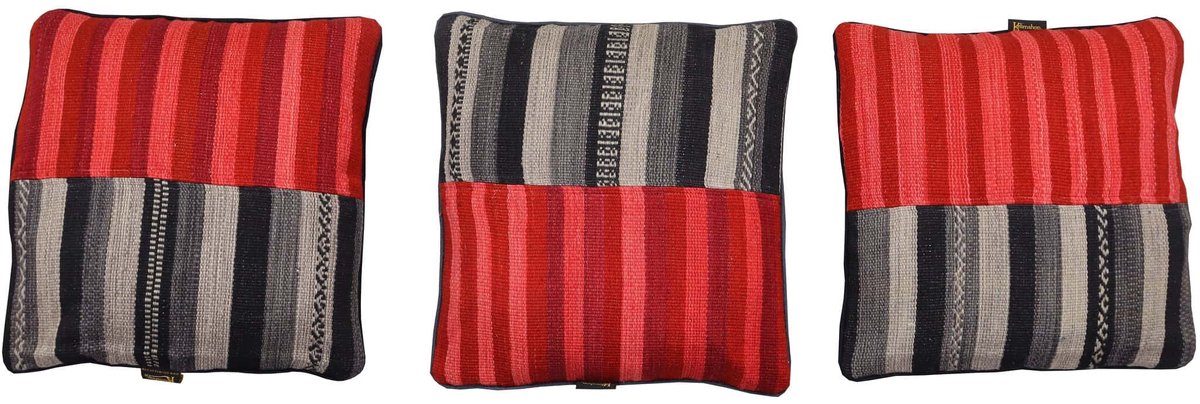 Handgeweven Rode Kilim Kussen