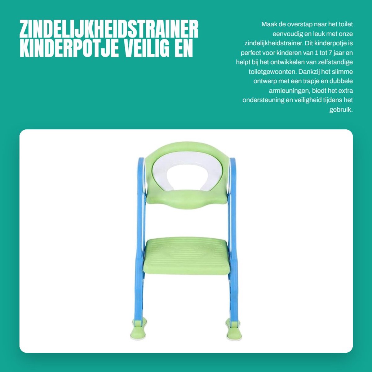 Dailygoods- Zindelijkheidstrainer - Toiletverkleiner met trapje