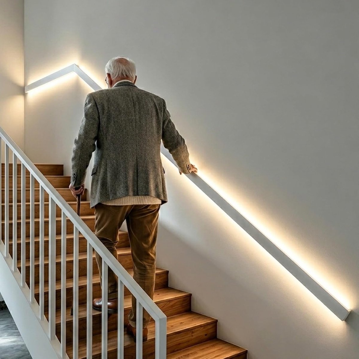 LED Trapleuning - Verlichte Leuning - Veilig Trap Lopen - Met Bewegingssensor - 120 cm - Wit