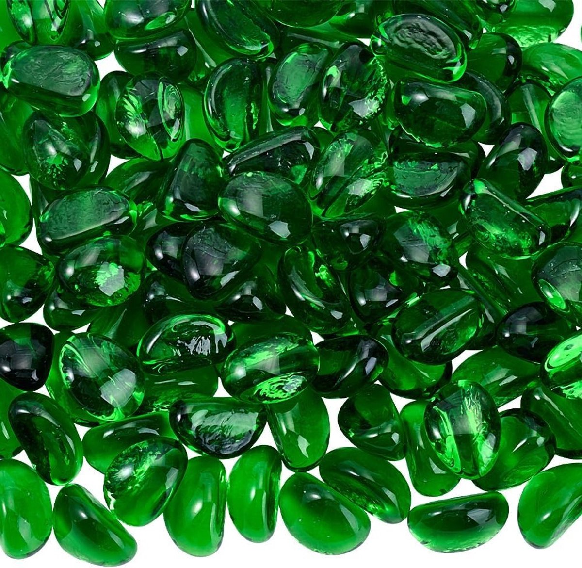 450g Groene Zee Glas Stenen voor Ambachten en Woondecoratie - Kiezels, Edelstenen en Aquarium Grind voor DIY Projecten