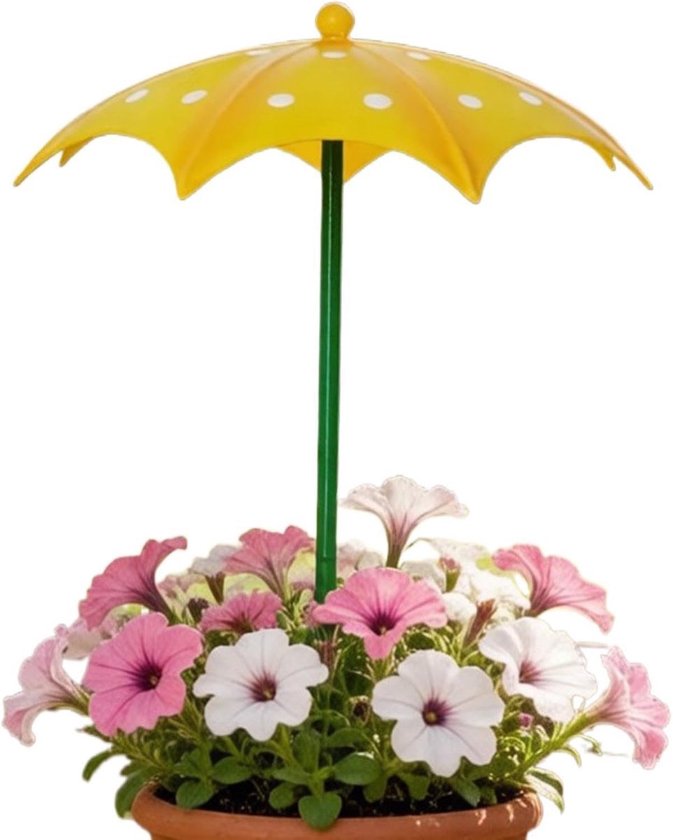 Plantenparaplu Miniparasol - UV Schaduwbeschermer - Bescherming Buitenplanten - Compact Verstelbaar Systeem - 42.5x25.5x25.5cm - Zwart