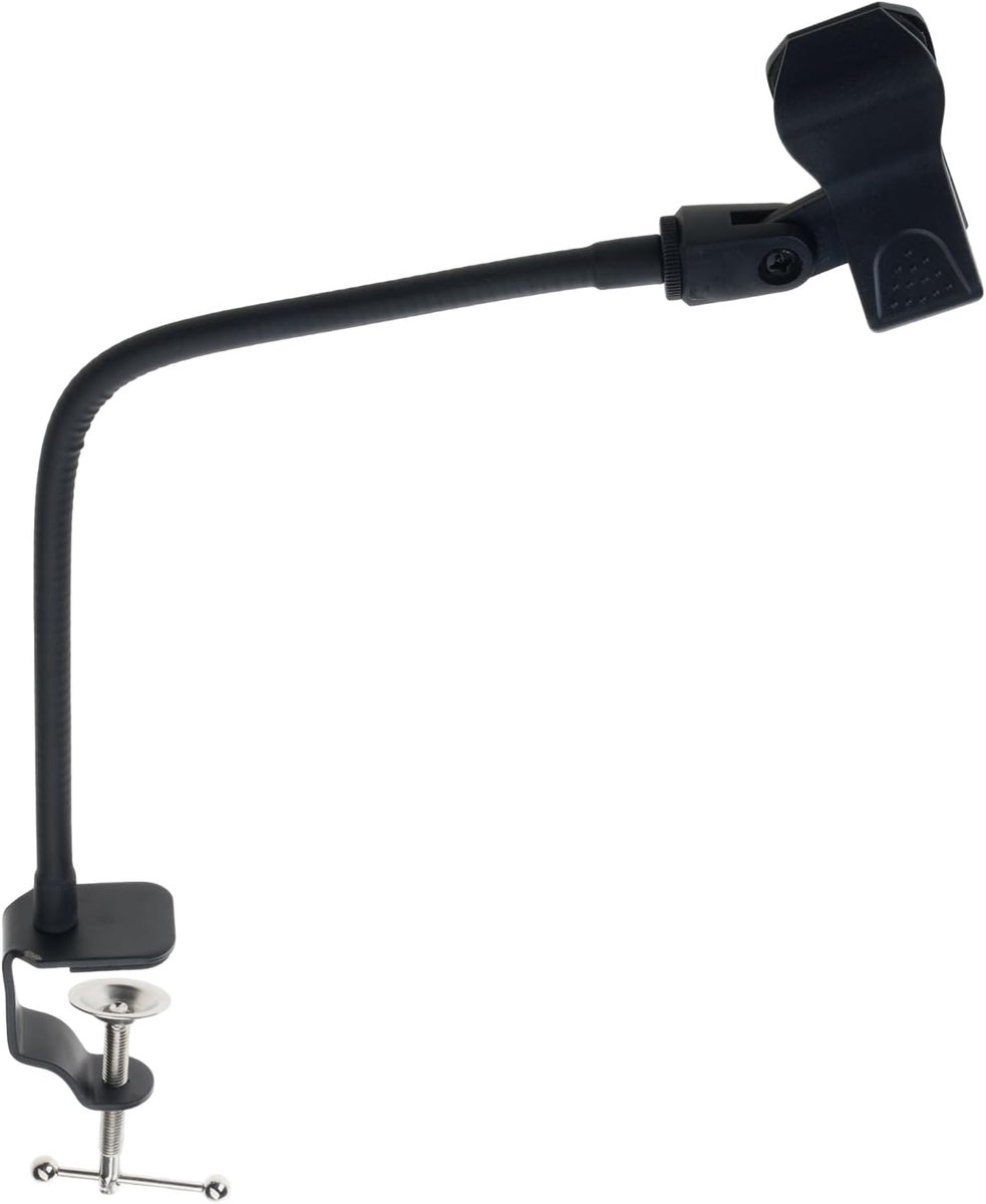 Microfoonstandaard Zwanenhals - Flexibele Arm - Muziek Opnemen - 360 Graden Draaibaar - 30cm Buislengte - Zwart