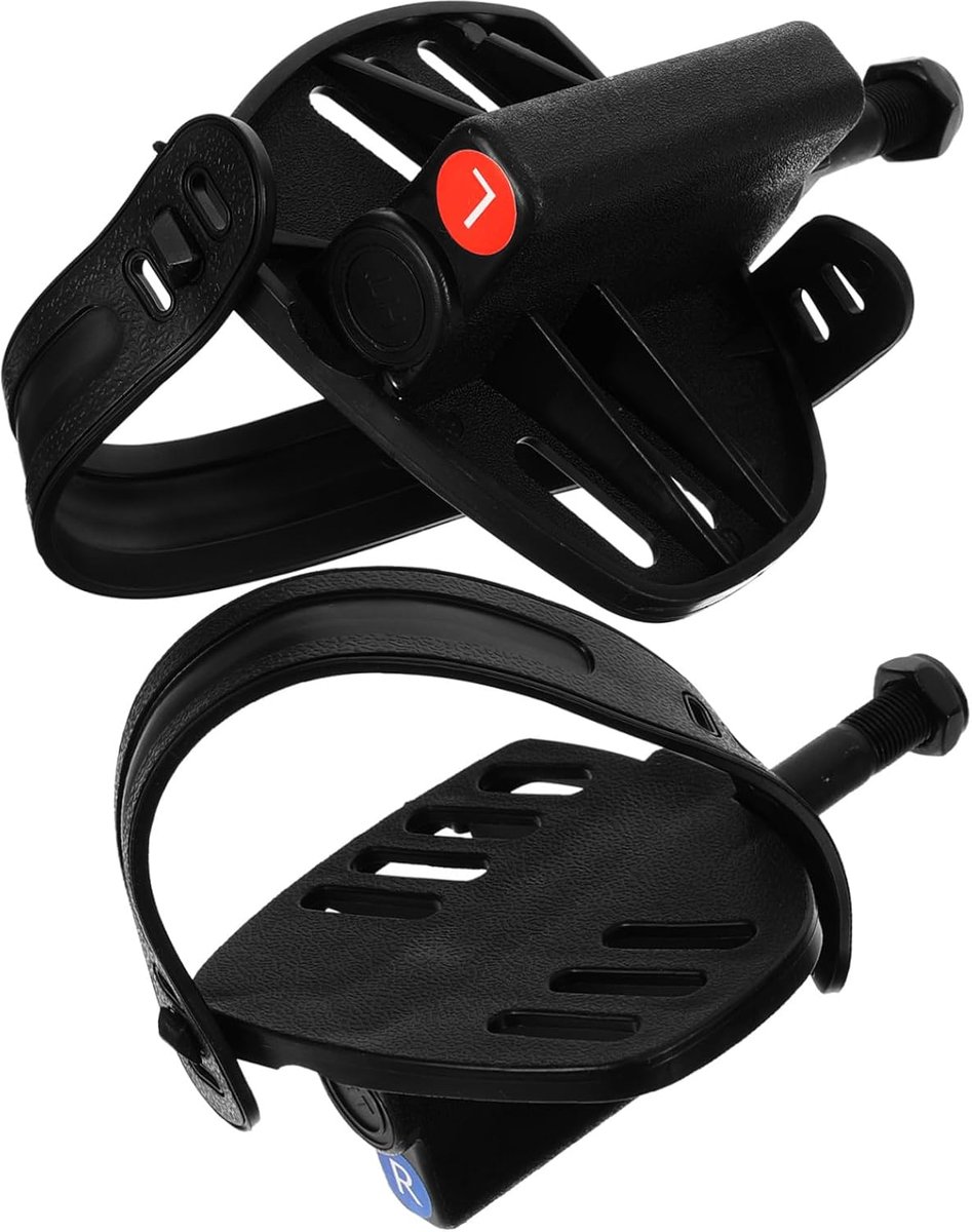 Hometrainer Pedalen - Fiets Pedalen - Indoor Fietsen - Universele Platte Pedalen - 608 Gram - Zwart