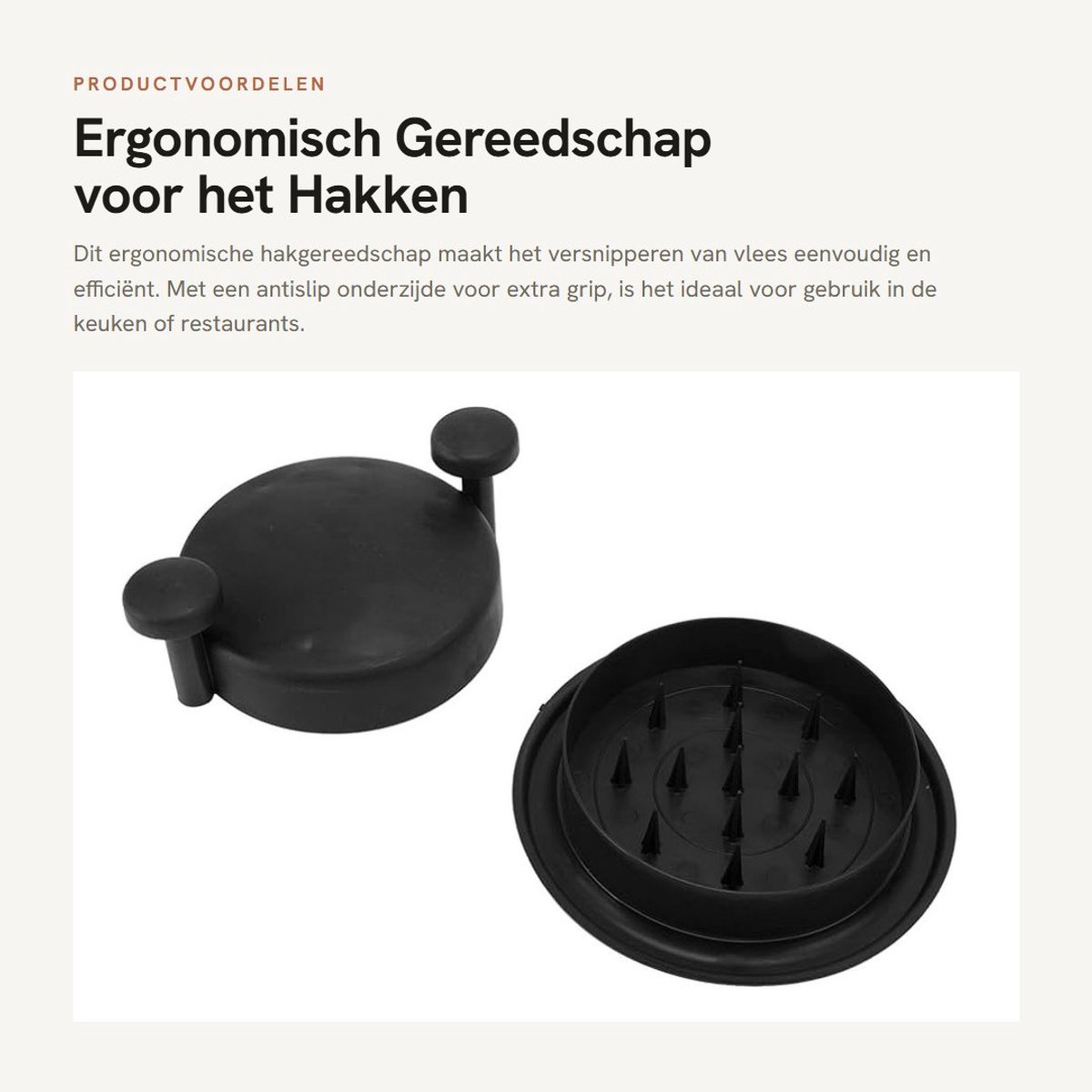 Dailygoods- Gereedschap Eenvoudige bediening - Hakmolen - Antislip - Ergonomisch - Vleesmolen - Draagbaar keukengereedschap