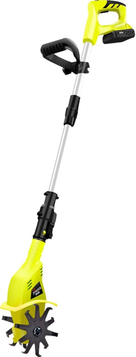 Draadloze Tuinfrees - Elektrische cultivator - Bodem bewerken - Verstelbare steel - Tot 127 cm - Zwart